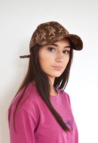 VTG BROWN PLAYBOY MONOGRAM BNWT CAP