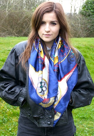 VINTAGE 90S SCARF - PARIS - HEADSCARF