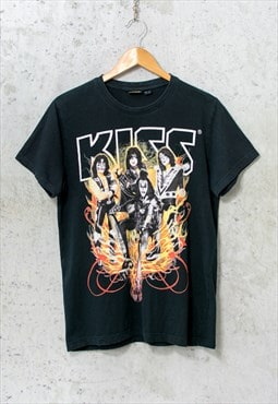 KISS t-shirt vintage rock band graphic tee men size S/M