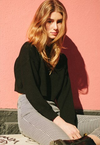 CROP JUMPER - BLACK