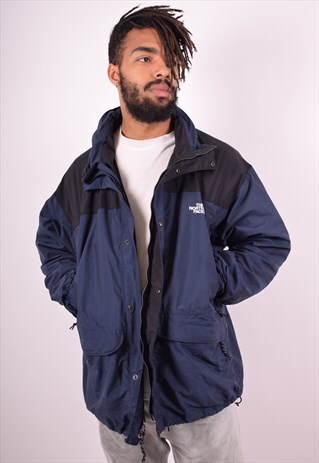 THE NORTH FACE MENS VINTAGE JACKET XL NAVY BLUE 90S