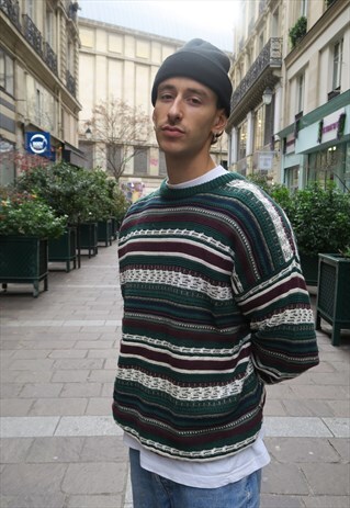 VINTAGE WOVEN WOOL JUMPER