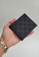 Vintage Gucci GG Supreme Black Monogram Leather Wallet