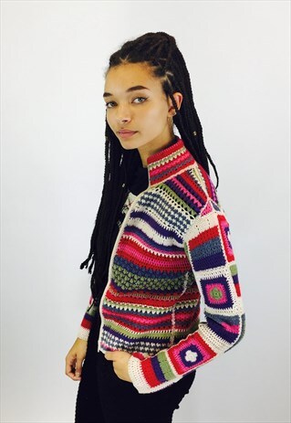 SUPER CUTE CROCHET HIPPY BOHO CARDIGAN