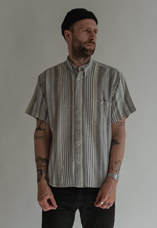 VINTAGE 70S STRIPE BOHO SHIRT