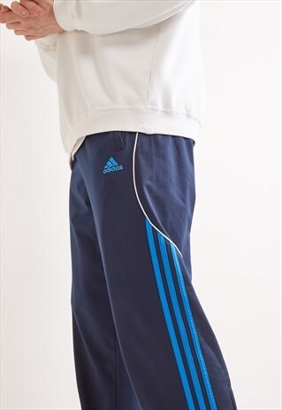 VINTAGE ADIDAS TRACKSUIT BOTTOMS NAVY