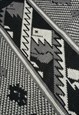 VINTAGE FASHION POLICE MONOCHROME JUMPER WOMENS