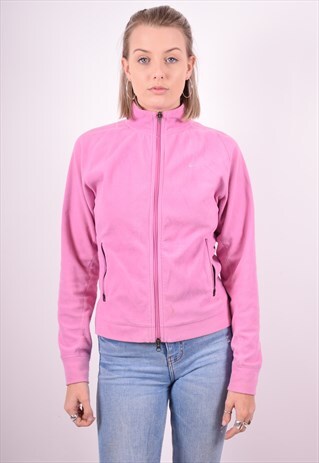 NIKE WOMENS VINTAGE FLEECE JACKET MEDIUM PINK 90'S