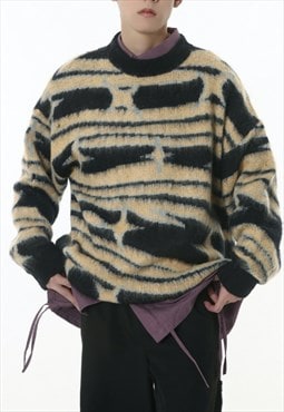 Men's Retro contrast sweater A VOL.2