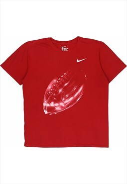 Vintage 90's Nike T Shirt Swoosh American Football Short
