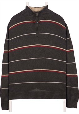 Vintage 90's Nautica Jumper / Sweater Quarter Zip Knitted