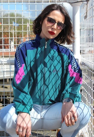 VINTAGE ASICS VELOUR TRACK TOP ASM2320