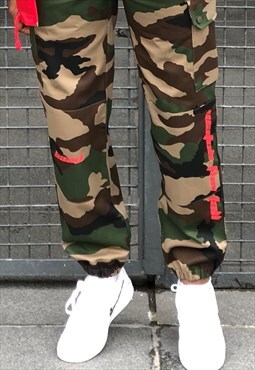 Baad cargo army ( camo /red print )