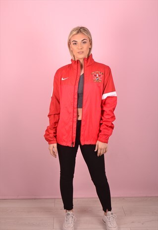 RED NIKE SHELL JACKET GTJ3804