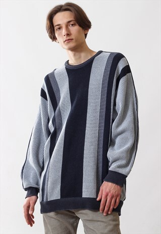 VINTAGE MENS CARLO COLUCCI KNIT KNITTED SWEATER JUMPER
