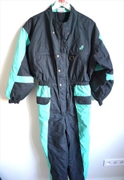 Vintage Onepiece Skisuit Skiing Ski Suit Overall Romper Snow