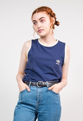 VINTAGE 90'S BLUE ADIDAS SPORTS VEST