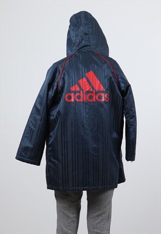 ADIDAS MEDIUM BLUE FLEECE LINED JACKET