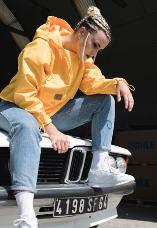 YELLOW SOFTSHELL HOODIE