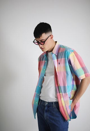VINTAGE RARE POLO RALPH LAUREN STRIPE SHIRT