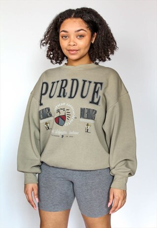 VINTAGE PURDUE CREWNECK JUMPER 90S UNIVERSITY