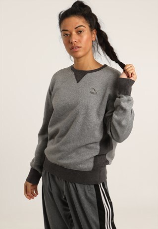 VINTAGE PUMA EMBROIDERED SPELLOUT SWEATSHIRT