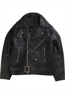 Vintage 90's Ashworth Leather Jacket Heavyweight Full Zip
