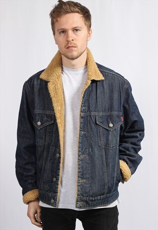 VINTAGE FLEECED LINED DENIM JACKET