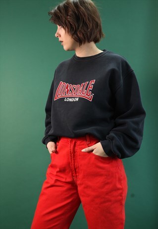 VINTAGE 90'S LONSDAY BIG LOGO SWEAT