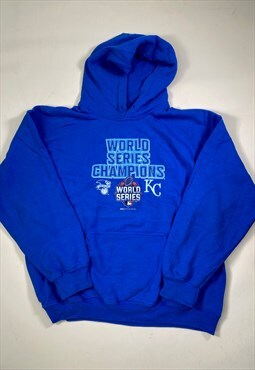 Vintage Size L World Series MLB Hoodie In Blue