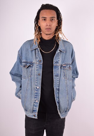 LEVI'S MENS VINTAGE DENIM JACKET XL BLUE 90S