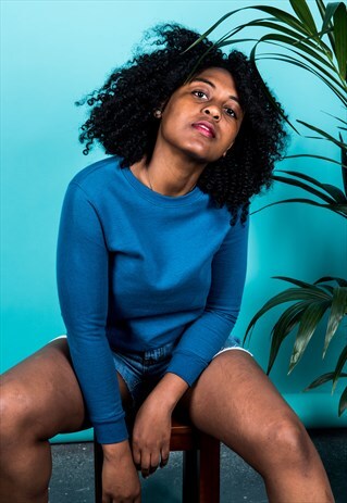 VINTAGE 1990S SWEATER IN BLUE