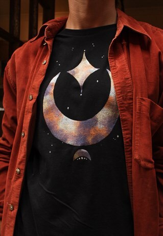 HANDPAINTED CRESCENT MOON LONG SLEEVED TOP
