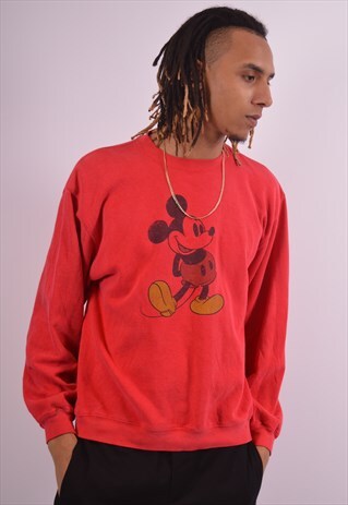VINTAGE DISNEY SWEATSHIRT JUMPER RED