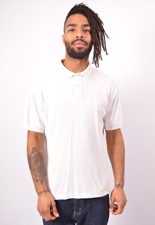 VINTAGE FILA POLO SHIRT WHITE