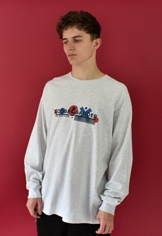 G&G UNISEX ASH XO L/S CUFFED TEE