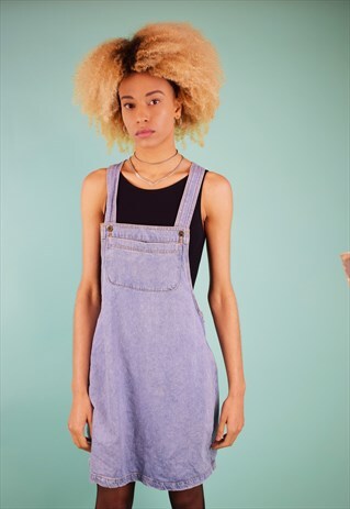 VINTAGE 90'S DENIM PINAFORE DRESS