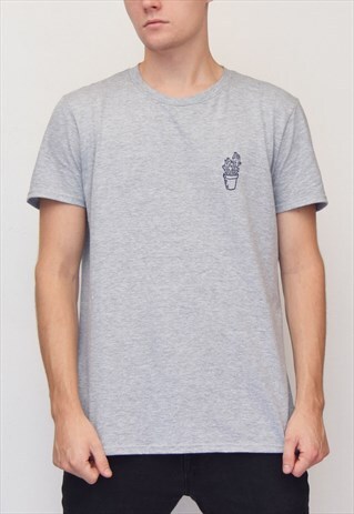 GREY CACTUS (NAVY) T-SHIRT