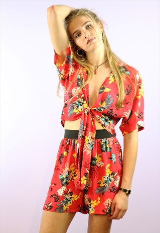 TIE TOP AND SHORTS CO-ORDINATES