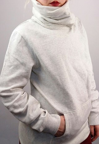 VINTAGE VERY LONG TUBE NECK SWEATSHIRT JUMPER