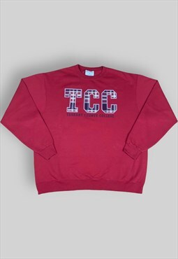 Champion USA College Sweatshirt in Red
