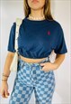 VINTAGE RALPH LAUREN EMBROIDERED CROP TOP