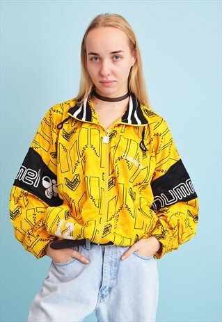 90'S RETRO HUMMEL ATHLEISURE SPORTS OVERSIZED SWEATSHIRT TOP