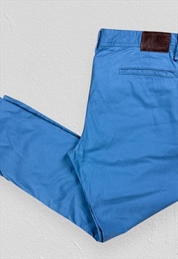 Hugo Boss Blue Chino Trousers Mens W36 L29