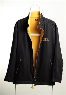 Vintage Helly Hansen Reversible Fleece Jacket Black Yellow