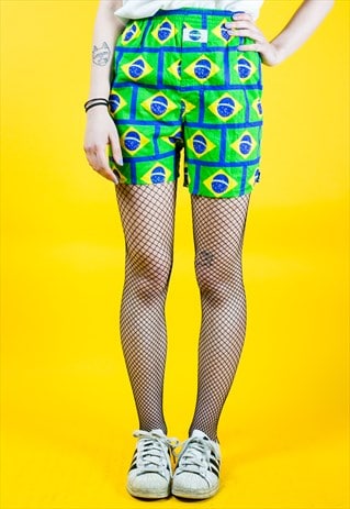 VINTAGE BRAZILLIAN SPORT FESTIVAL SHORTS / SWIMMING TRUNKS