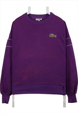 Vintage 90's Lacoste Sweatshirt Spellout Logo Heavyweight