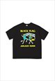 Black Black Flag Band Graphic cotton fans T shirt tee