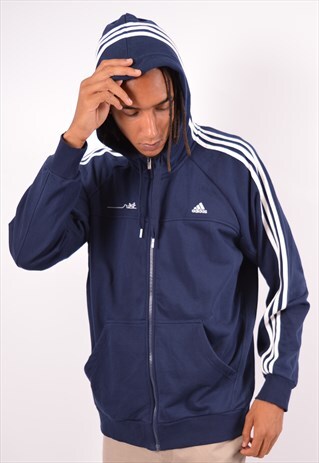 navy blue adidas hoodie