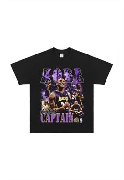 Black Kobe Graphic fans T shirt tee